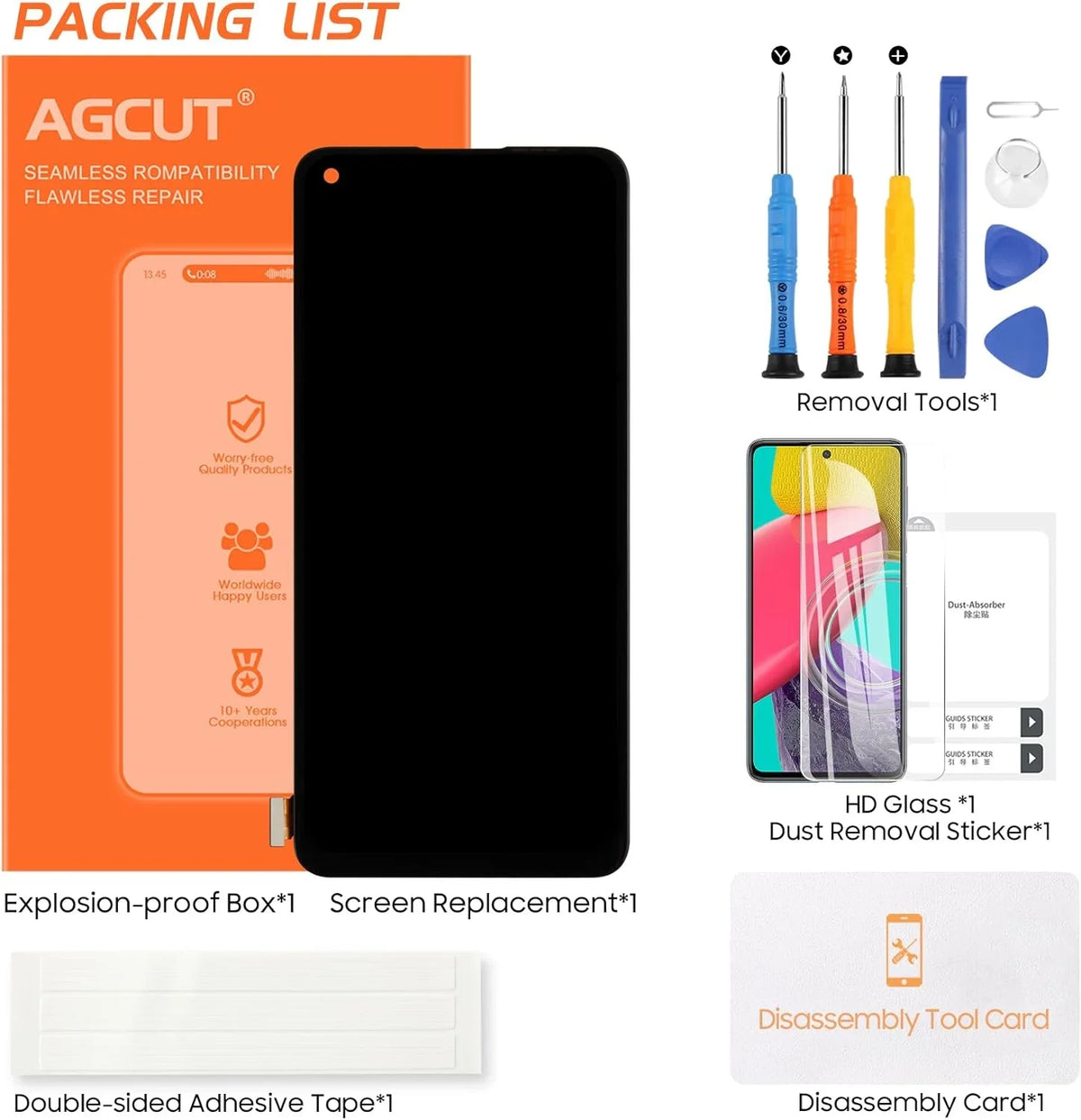 LCD for Oneplus Display Fingerprint) Screen Touch 8T+ KB2000 (Support 5G Screen KB2005 OLED KB2003 KB2001 Repair Replacement 8T Digitizer Assembly Part