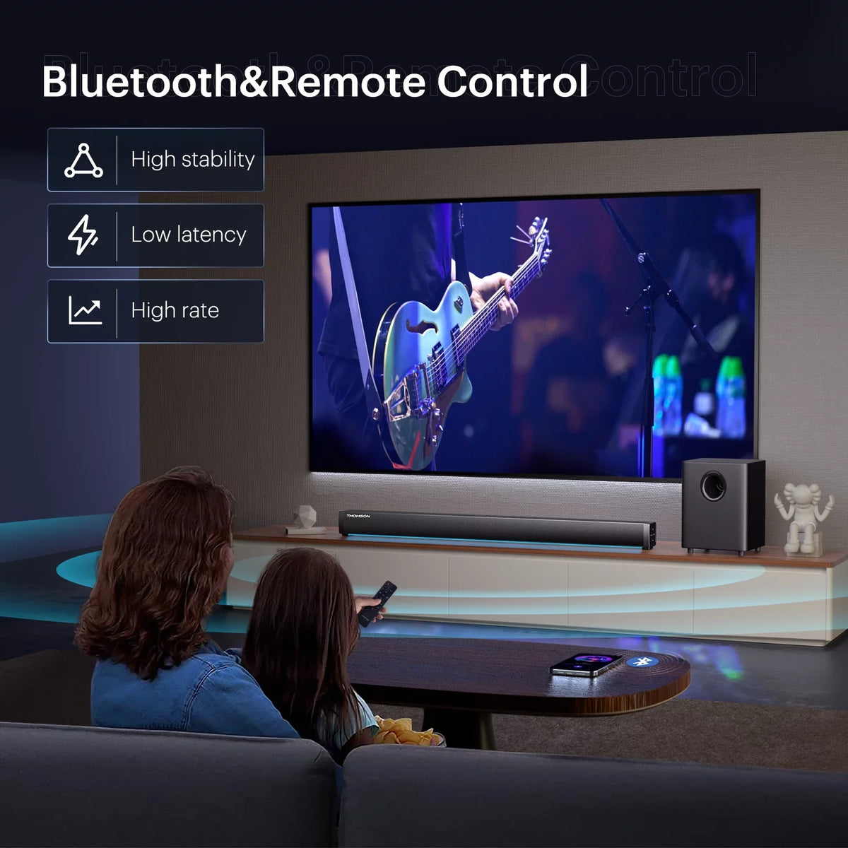 Sound - TV, Soundbar Soundbar Thomson Cinema for Bluetooth PC System Speaker B206 Home ,