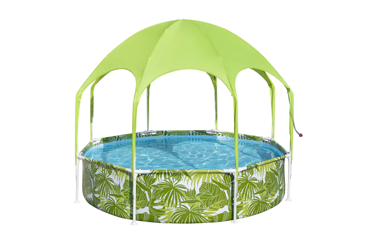 Ground With x Shade in. Pool Pool H2OGO Round 8 20 Above ft. Set