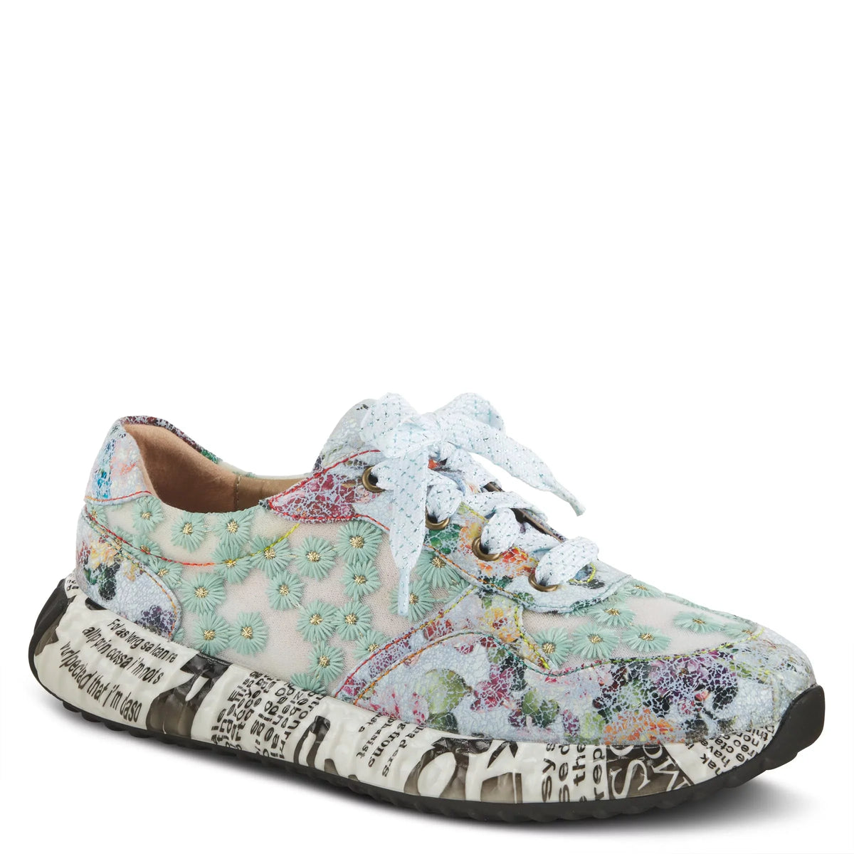 EU Blue Fashion Sneaker Daisymae 42 Women's Multi Step Spring 10.5-11 / L'Artiste US