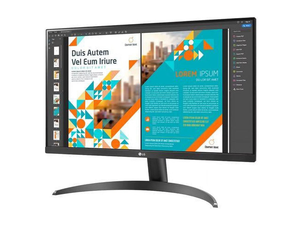 DisplayPort 75Hz FreeSync 24QP500-B AMD HDMI QHD IPS LG 2560 Tilt 1440 x HDR10 VESA 24" 2K Monitor