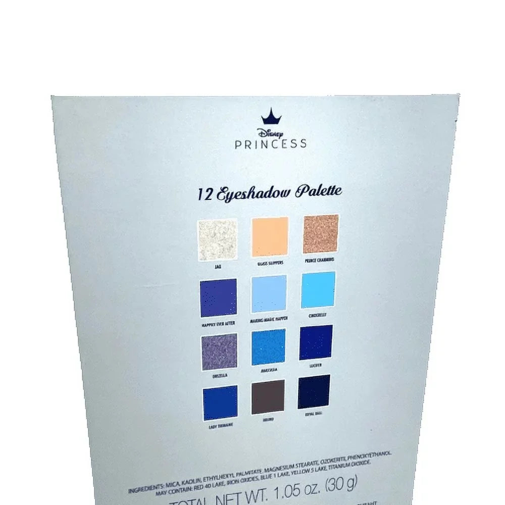 Disney Mate Princess Shimmer Cinderella Palette Eyeshadow Book Blue