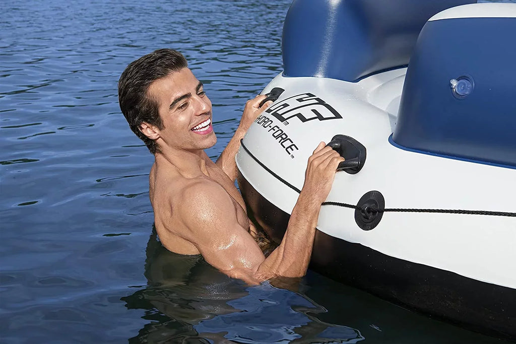 Inflatable Island 4-Person Lazy DayZ Hydro-Force Party