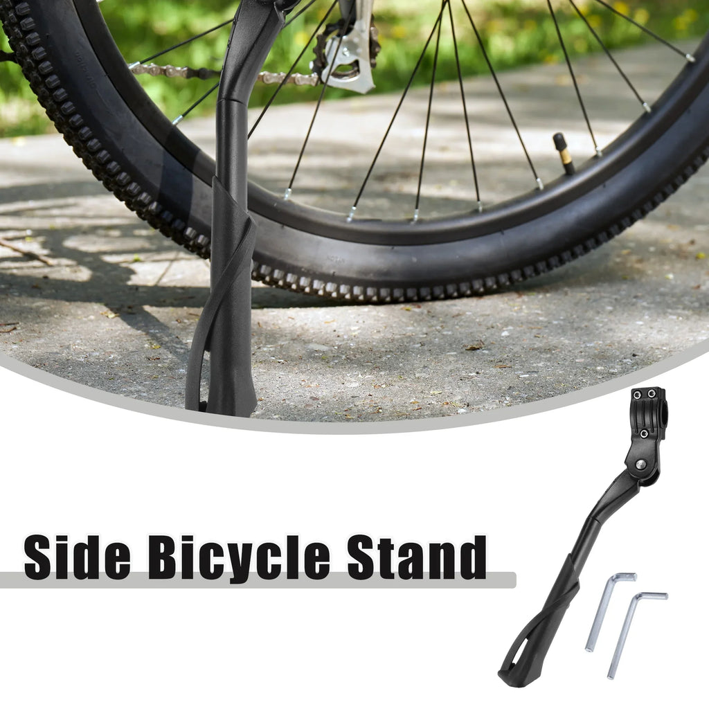 1 Adjustable Side Fit Stand Bicycles Set Mountain Stand Bike Bicycle Unique Kickstand Non-Slip Inch 24-29 Bargains for
