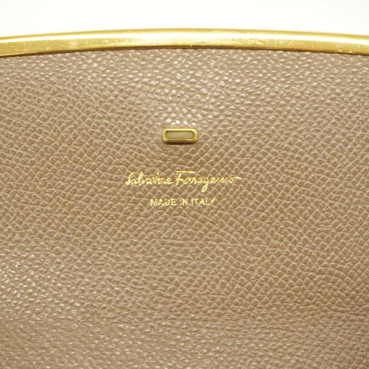 Women's Brown Pre-Owned Gancini (Good) Leather Bag Shoulder Salvatore Ferragamo