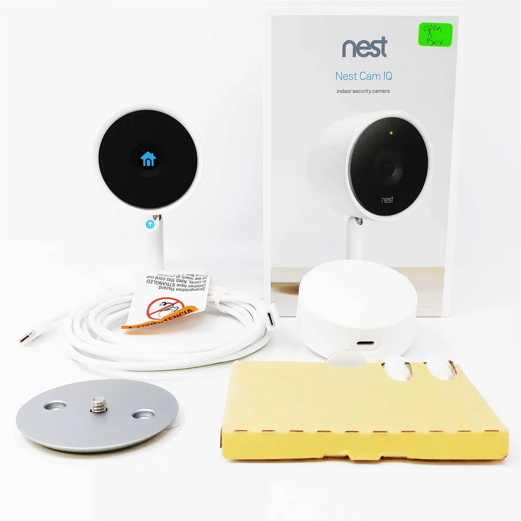 Cam Wi-Fi Security NC3100US White Open IQ Box Google - Nest Indoor Camera