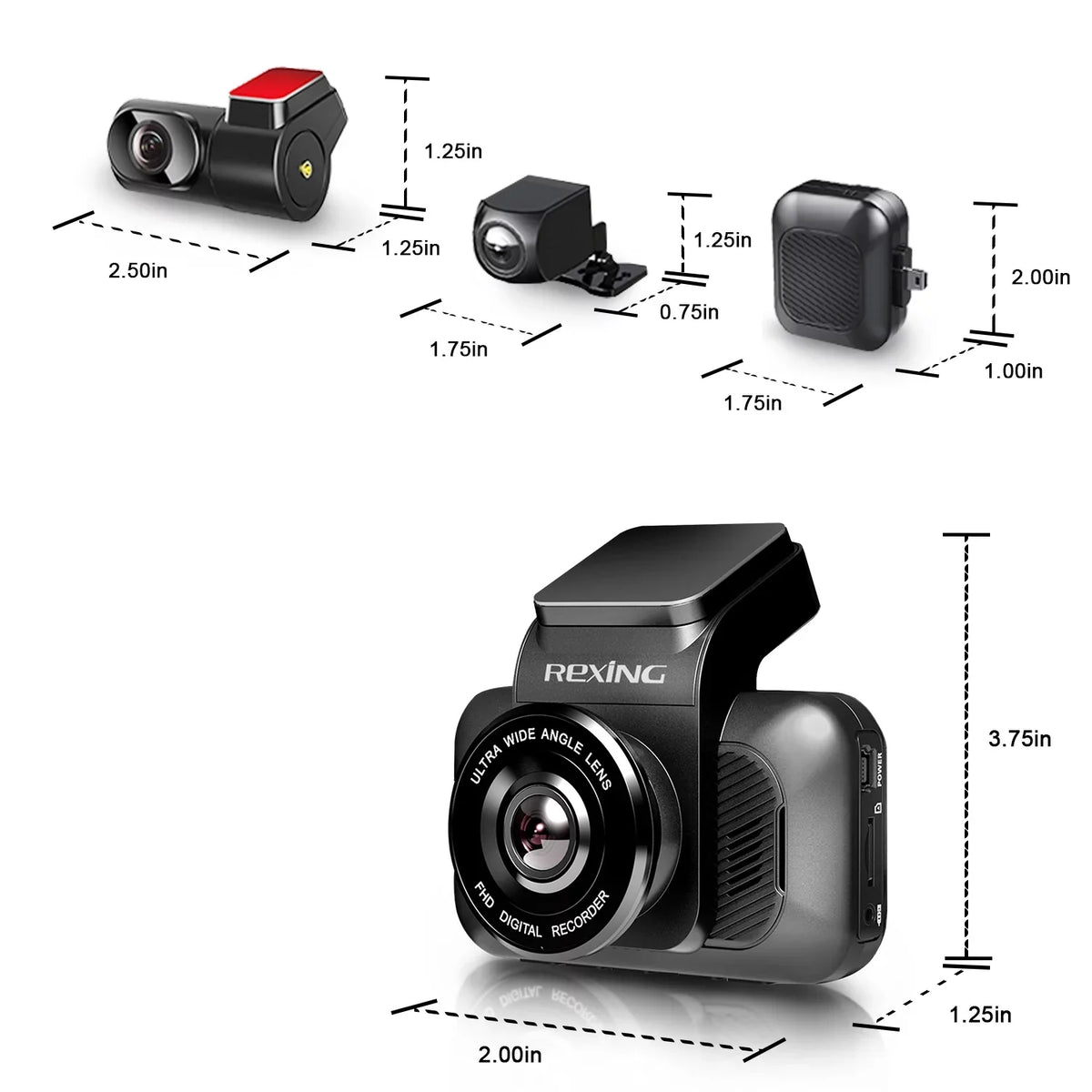 V5 View Rear Rexing Camera