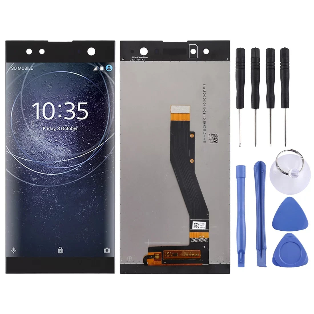 Ultra Digitizer XA2 Parts Full Xperia LCD OEM for Screen Sony with Repair Cellphone Assembly