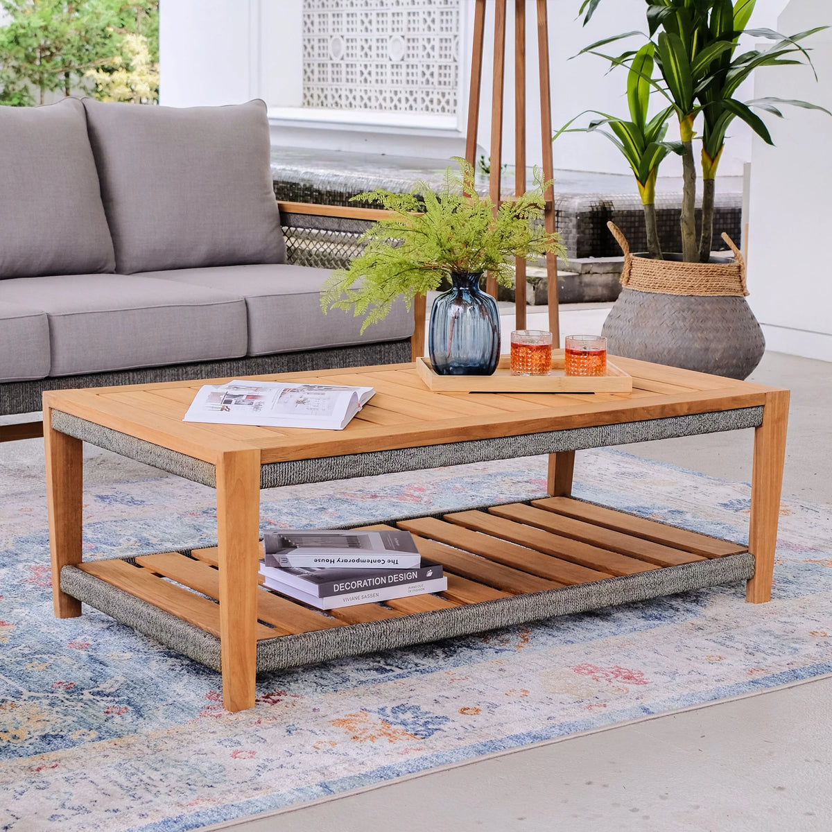 Cambridge Nassau Coffee Casual Patio Teak Table