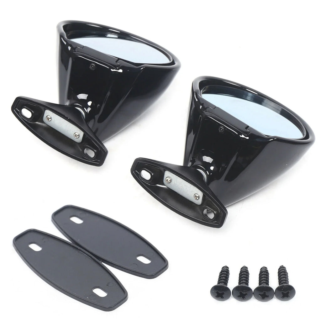 Mirror Side Pair Plane Mirror Gasket Rear View 1 Universal Classic Car Wing & Door