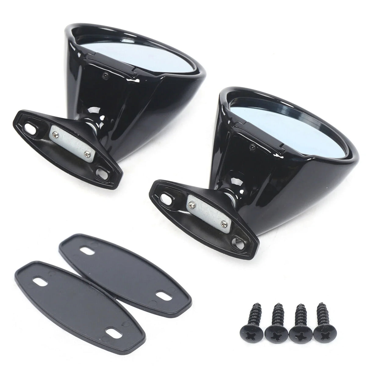 Mirror Side Pair Plane Mirror Gasket Rear View 1 Universal Classic Car Wing & Door