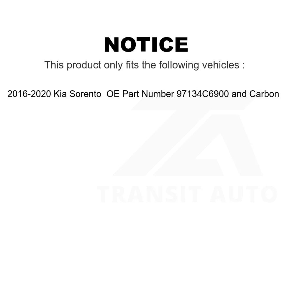 Pack) For OE 97134C6900 (3 Sorento Air Carbon Filter Cabin 2016-2020 Kia K54-100146 Part Number