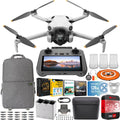 Fly CPS Year Batteries & Extended Accessories 4K Bundle Sensing, Drone Video, Under Pro Screen) 2 Remote 249g, Warranty Mini Omnidirectional Folding Combo, HDR RC More 3 DJI with with (With 3 4