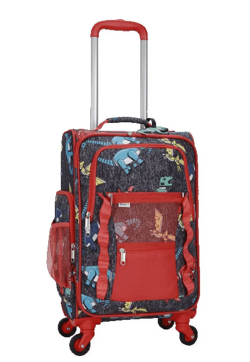 CUBE DINO CRCKT SOFTSIDE PACKING 3 TAG WITH AND LET'S SOAR PC LUGGAGE
