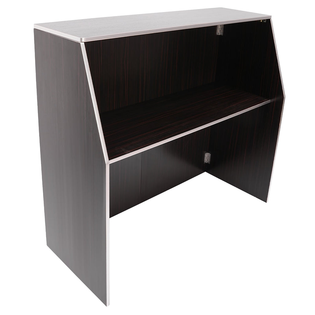 with Brown Foldable Portable Aluminum Cabinet bar 19.5x47.75x42.75in Event Edging TOOL1SHOoo