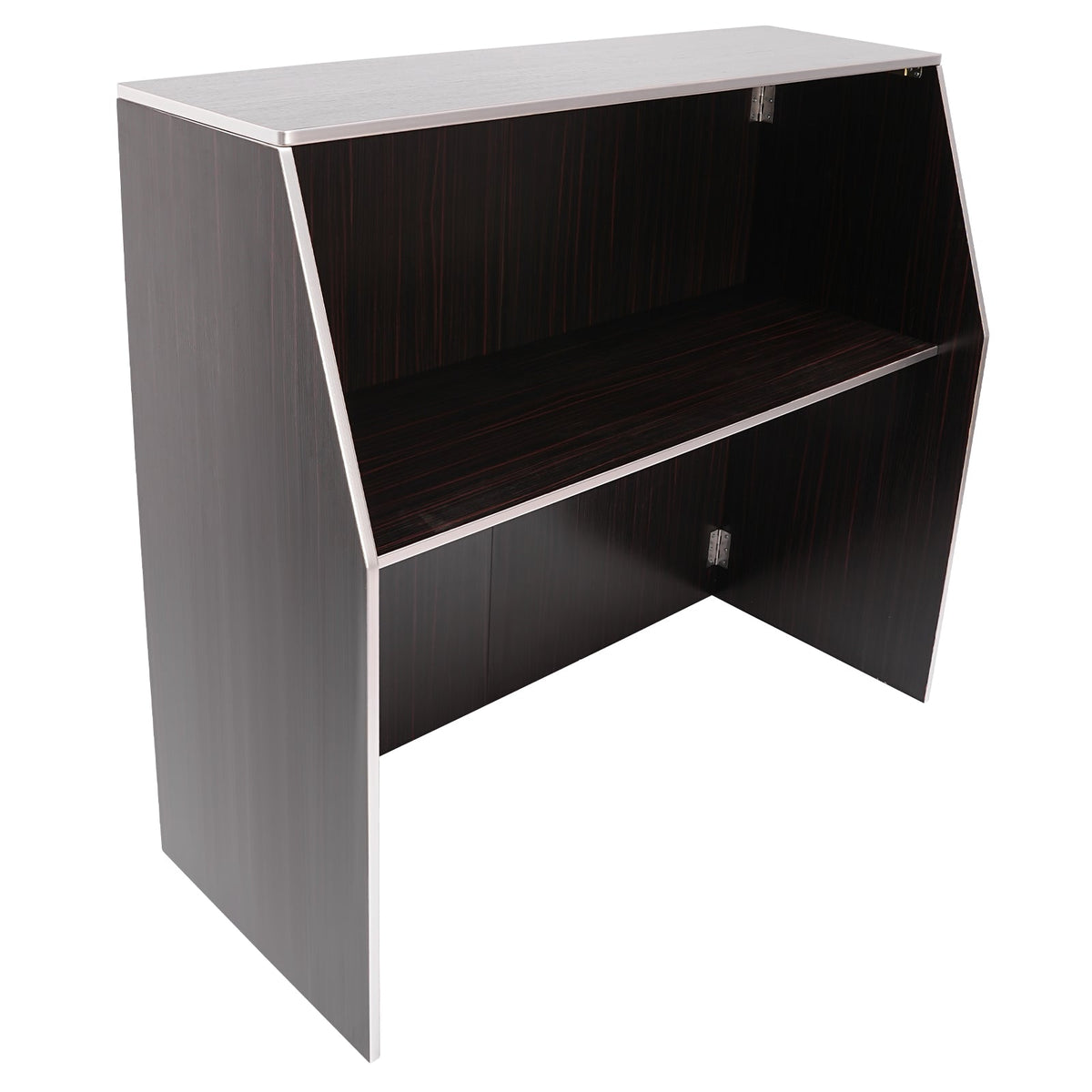 with Brown Foldable Portable Aluminum Cabinet bar 19.5x47.75x42.75in Event Edging TOOL1SHOoo