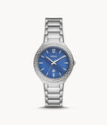 Stainless Steel Date BQ3843 Fossil Watch Ashtyn Three-Hand