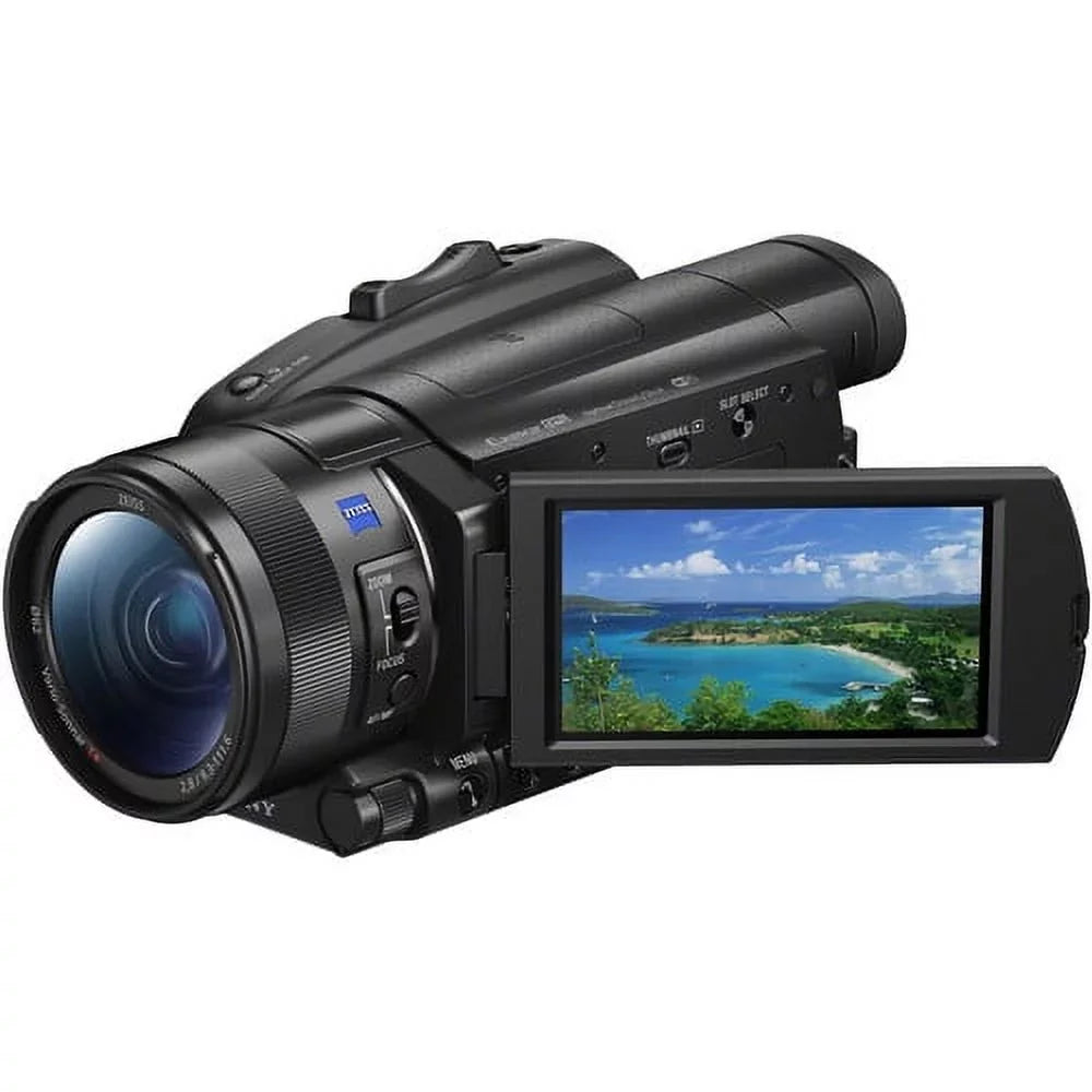 Camera 4K Sony HD Camcorder + 128GB FDR-AX700 Video + + 2 Memory Card + Extra and Charger Batteries Handycam M Case