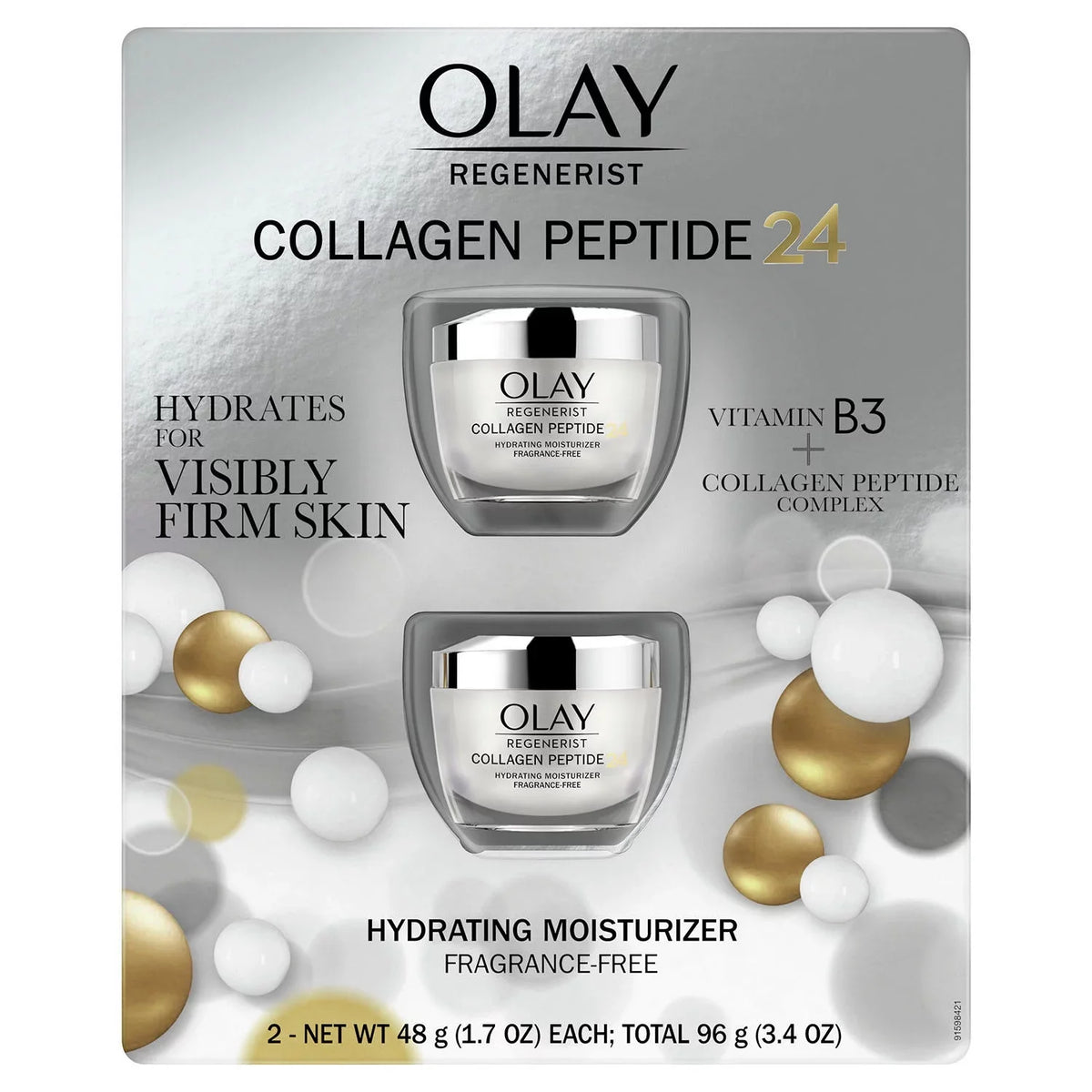 Oz., Olay 2 Face Collagen (1.7 Regenerist Moisturizer Peptide 24 Pk.)