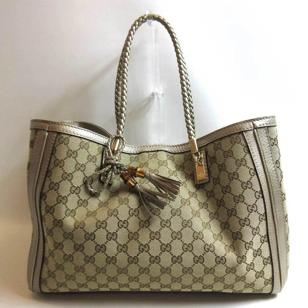 (Good) tote bamboo GG shoulder 269945 Pre-Owned Vera canvas Gucci GUCCI bag