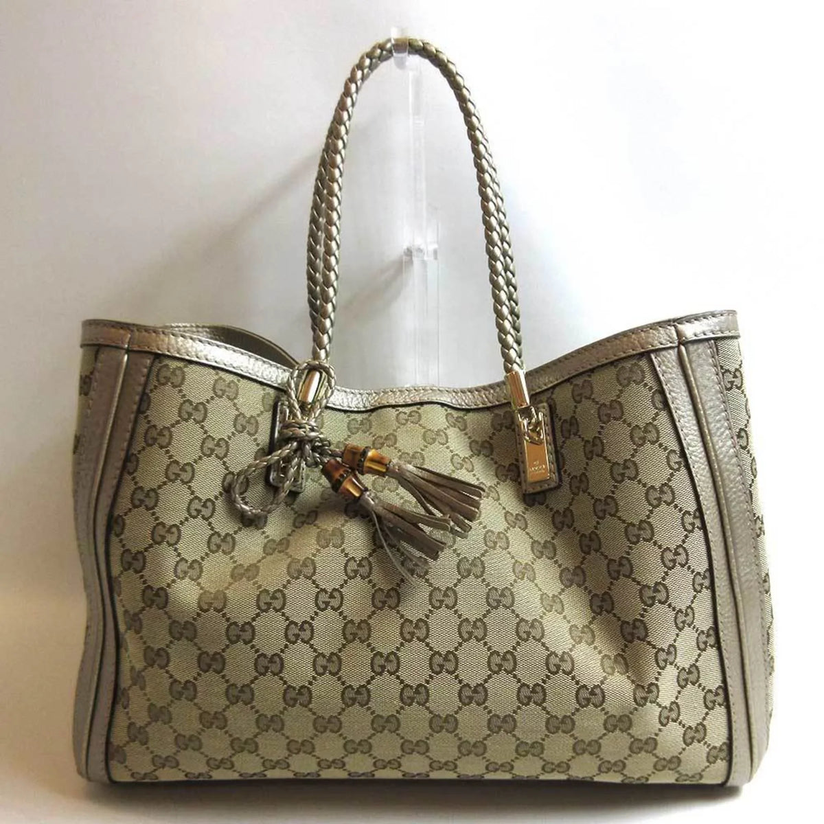 (Good) tote bamboo GG shoulder 269945 Pre-Owned Vera canvas Gucci GUCCI bag