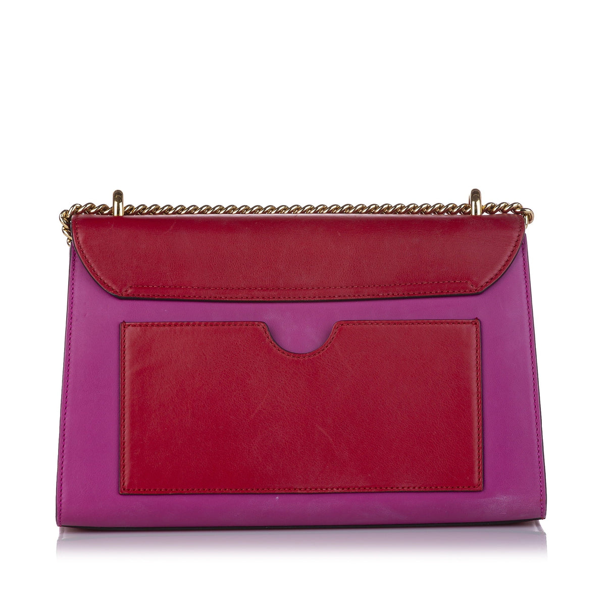 Bag Leather Red Calf (Good) Small Pre-Owned Padlock Women Crossbody Gucci