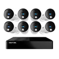 x Channel BTD2818LSA 8 Series 1080p Owl & with Cameras Audio DVR Night Light Bluetooth BTD2 1080p 8