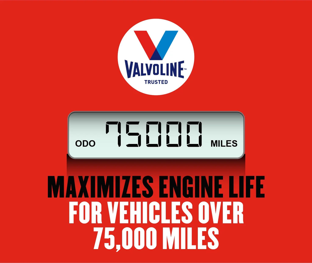 10W-30 MaxLife Valvoline Garage High QT Blend Oil Mileage Motor 12 Box Synthetic