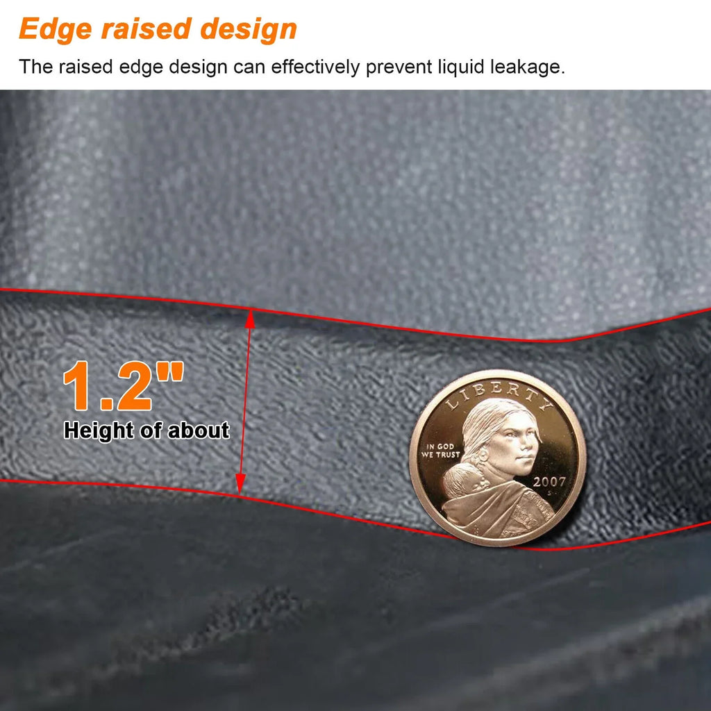 Cherokee Protector TPE Grand Cargo Weather Carpet All Floor Jeep Cargo 2011-2022 Rubber Liner Trunk Mat Custom Rear Fit Car