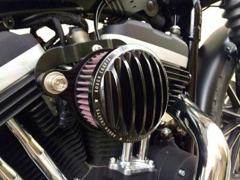 System Sportster XL883 Silver Harley-Davidson XL1200 1988-2015 Filter in Cleaner for Intake Kit Air
