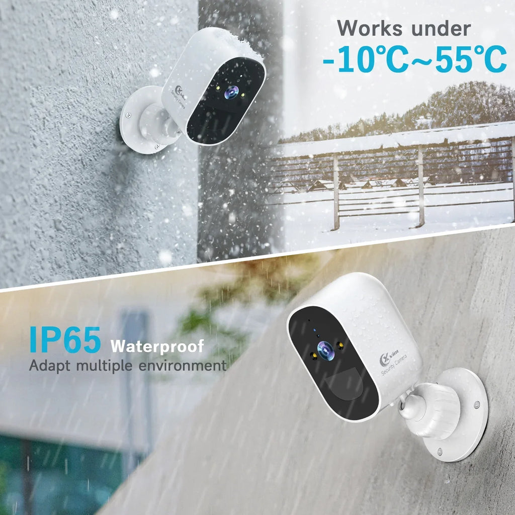 Wireless Camera Audio, 2.5K Camera Night Security 4MP Spotlight PIR Card 2-Way Powered WiFi, Outdoor, 2.4GHz with XVIM Detection Cloud/SD Waterproof, Security Home Vision, Battery Storage, Motion