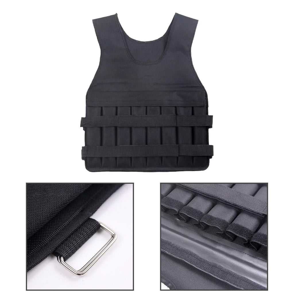 Body Fitness Exercise AMLESO Weight Strength Boxing 8 Pockets Slim Training Vest Loading Gym Running Exercise for Jacket Design Vest